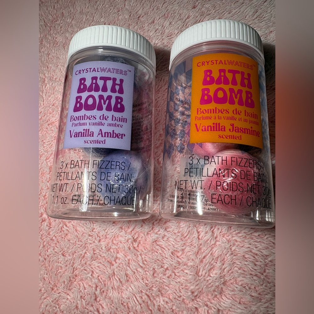 Bath Bomb Set - Vanilla Amber & Jasmine